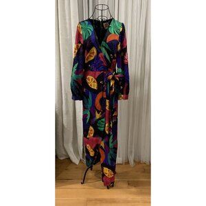 FARM RIO Mystic Jungle Wrap Jumpsuit Size M